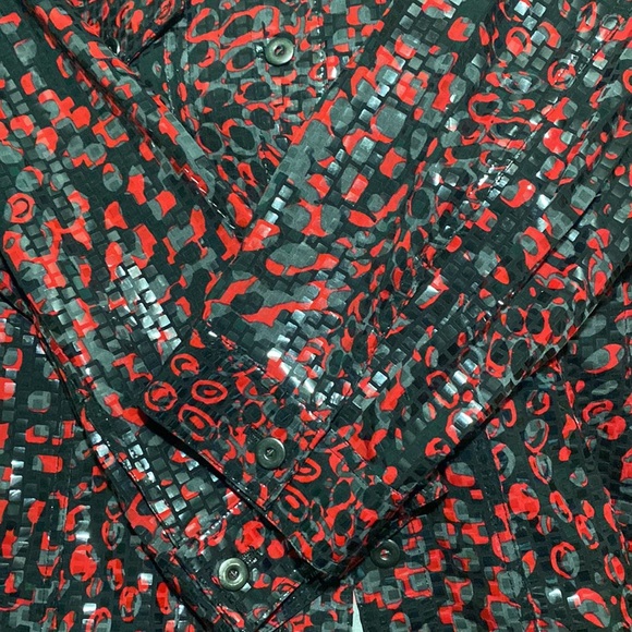 Plus size, Ruby Rd. Sparkly jacket, red black grey, like new - Picture 3 of 4